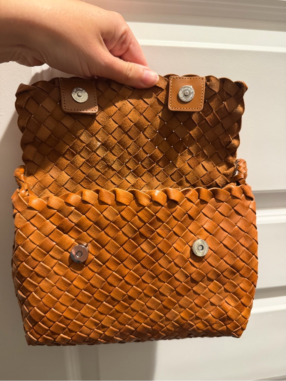 Loeffler Randall Billie Woven Leather Shoulder Bag - Picture 5 of 6